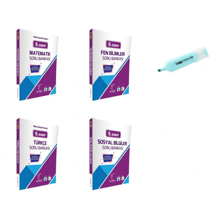 5.Sınıf Matematik Fen Bilimleri Türkçe Ve Sosyal Soru Bankası (Yeni Müfredat)