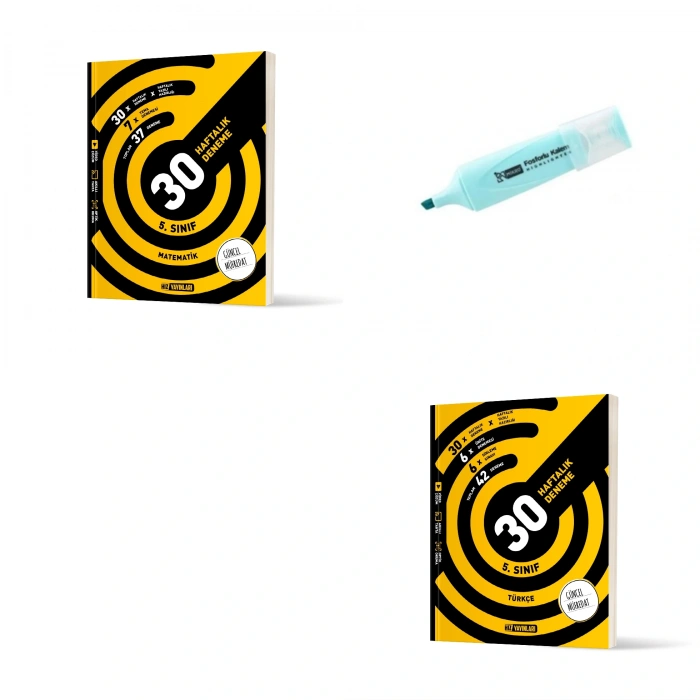 5.Sınıf Matematik Ve Türkçe 30 Haftalık Deneme (Yeni Müfredat)