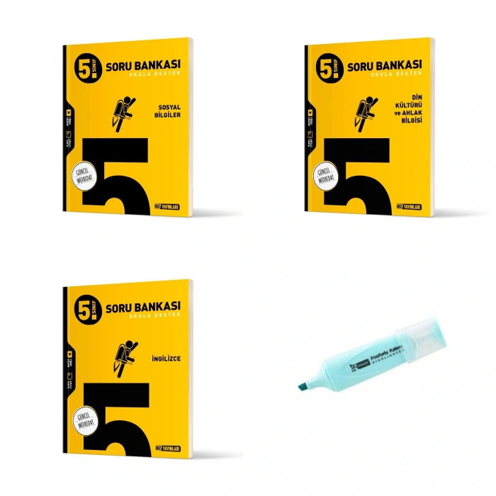 5.Sınıf Sosyal Din Ve İngilizce Soru Bankası (Yeni Müfredat)