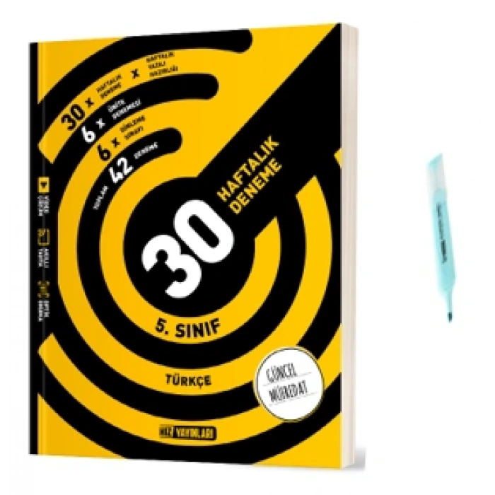 5.Sınıf Türkçe 30 Haftalık Deneme (Yeni Müfredat)