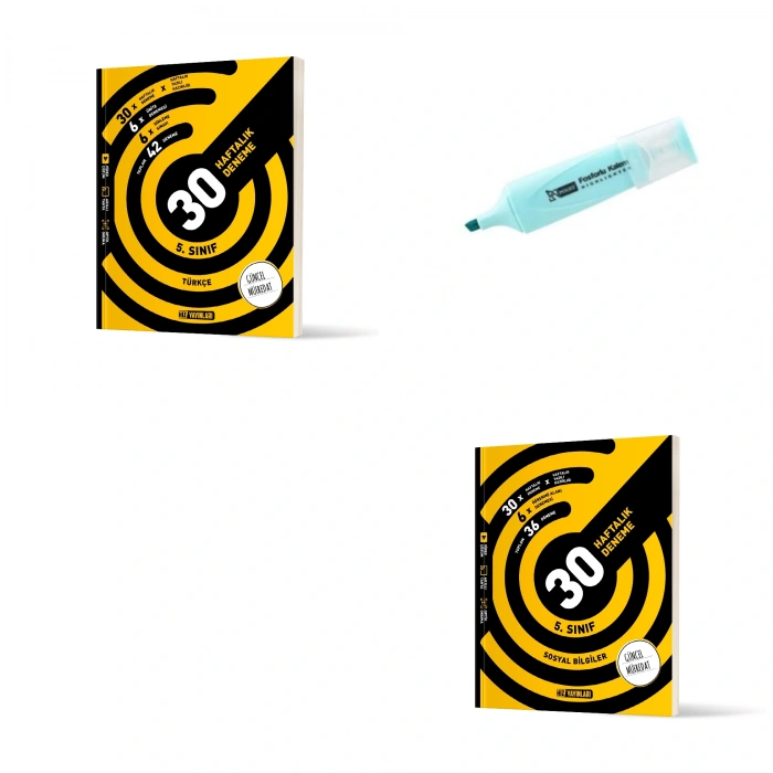 5.Sınıf Türkçe Ve Sosyal Bilgiler 30 Haftalık Deneme (Yeni Müfredat)