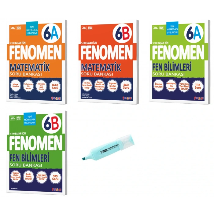 6. Sınıf Matematik A-B Ve Fen Bilimleri A-B Soru Bankası