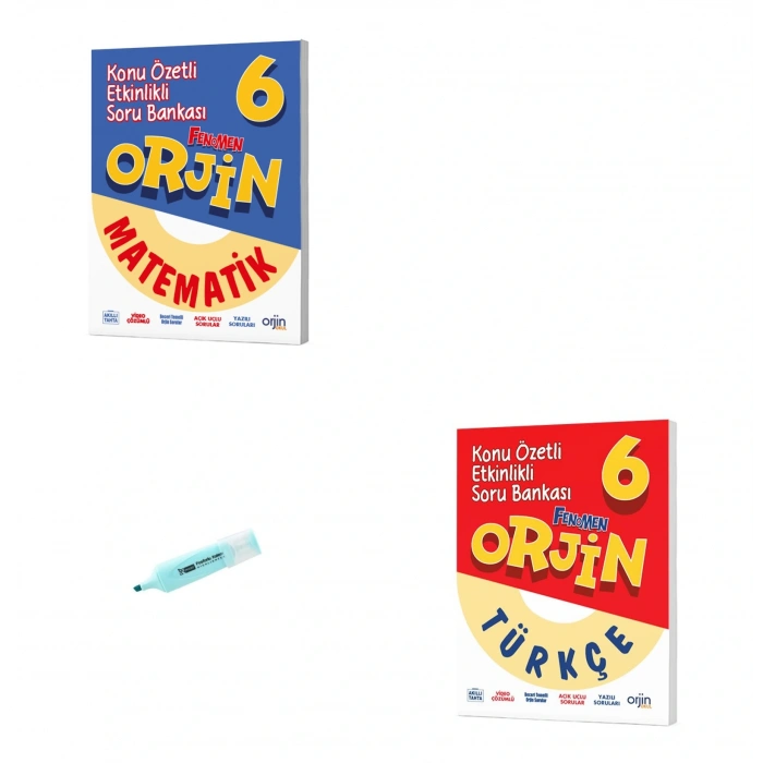 6. Sınıf ORJİN Matematik Ve Türkçe Konu Özetli Soru Bankası