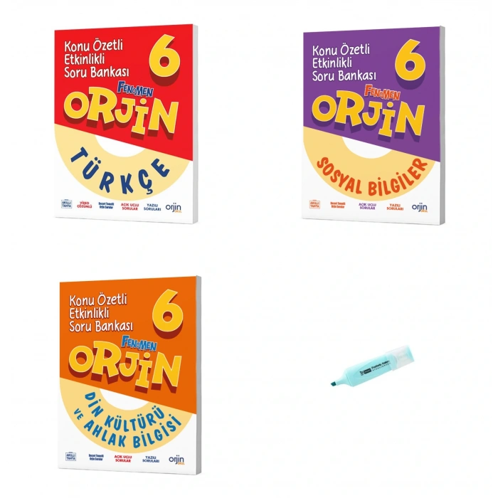 6. Sınıf ORJİN Türkçe Sosyal Ve Din Kültürü Konu Özetli Soru Bankası