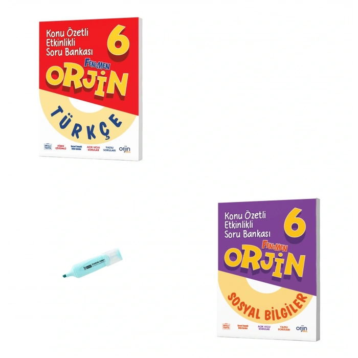 6. Sınıf ORJİN Türkçe Ve Sosyal Bilgiler Konu Özetli Soru Bankası