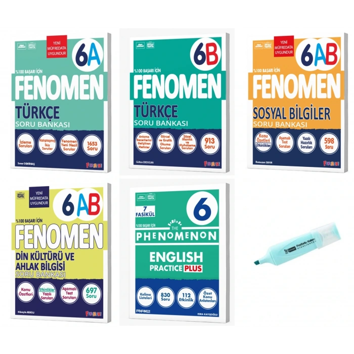 6. Sınıf Türkçe A-B Sosyal Din Kültürü Ve İngilizce Soru Bankası