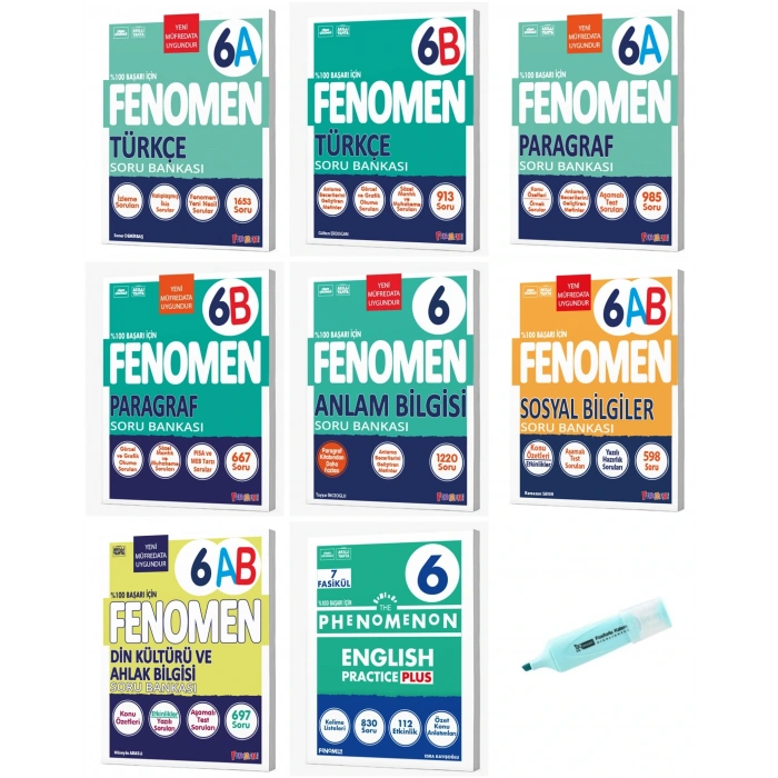 6. Sınıf Sözel Dersler Soru Bankası Bütün Dersler Set