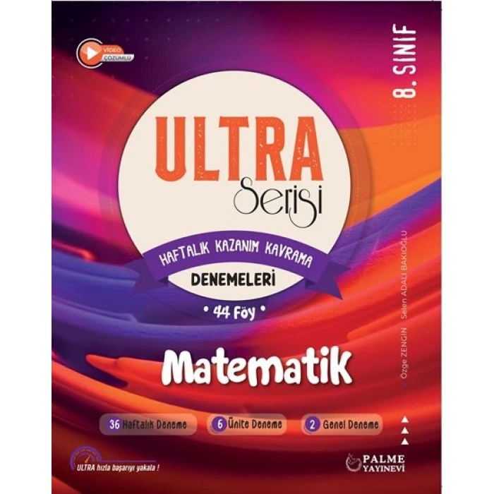 8.Sınıf Ultra Serisi Matematik Denemeleri 44 föy