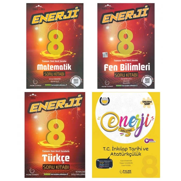 LGS 8. Sınıf Enerji Matematik Fen Türkçe ve İnkılap Soru Bankası