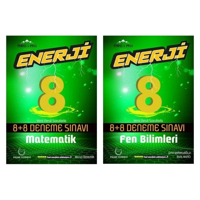 LGS 8.SINIF ENERJİ MATEMATİK FEN BİLİMLERİ  8+8 DENEME