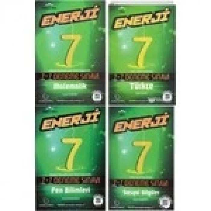 7. Sınıf Enerji Matematik Fen Türkçe Sosyal Deneme Seti 4 Kitap