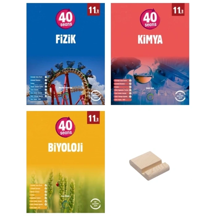 11. Sınıf 40 Seans Fizik Kimya ve Biyoloji Sayısal 3lü Set