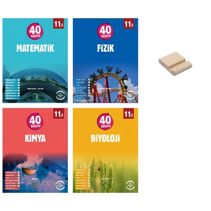 11. Sınıf 40 Seans Matematik Fizik Kimya ve Biyoloji Sayısal 4lü Set