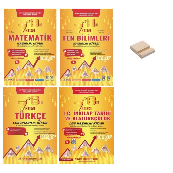LGS 7den 8e Geçenler İçin Matematik Fen Türkçe ve İnkılap Soru Bankası 4lü Set