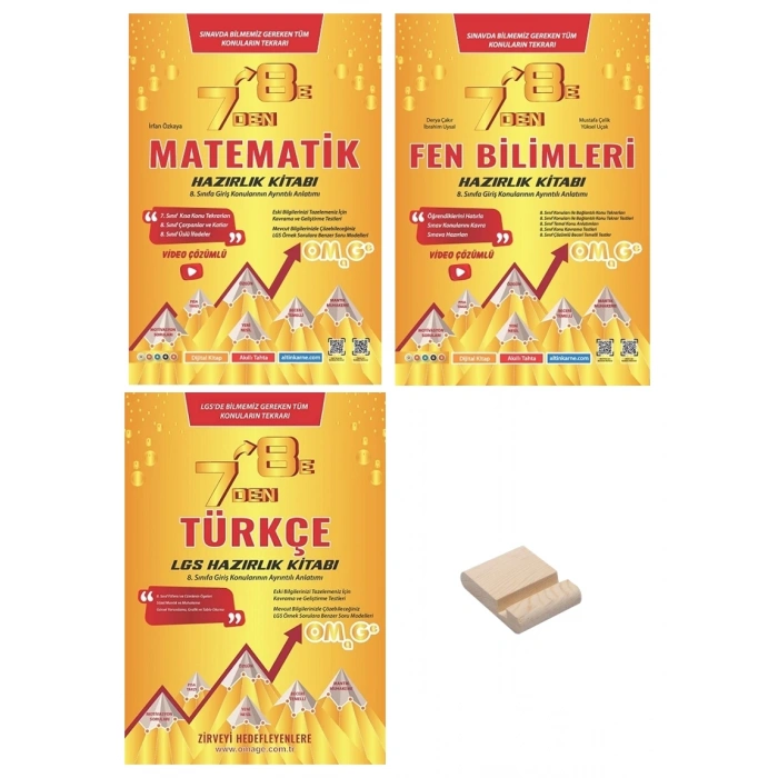 LGS 7den 8e Geçenler İçin Matematik Fen Bilimleri ve Türkçe Soru Bankası 3lü Set
