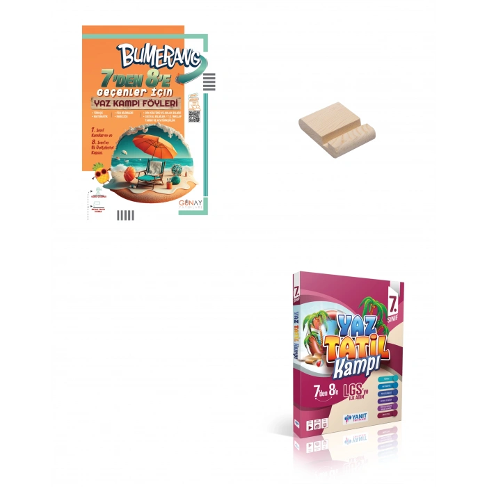 7den 8e Geçenler için Günay - Yanıt Yaz Tatili ve Hazırlık Kitabı