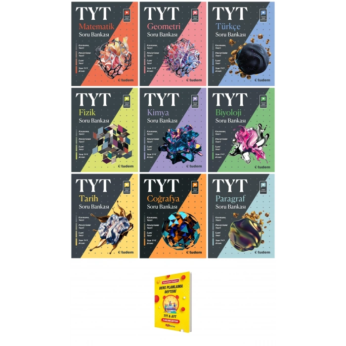 TYT Tüm Dersler Soru Bankaları 9lu Set