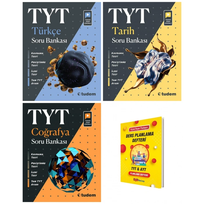 TYT Türkçe Tarih ve Coğrafya 3lü Soru Bankaları