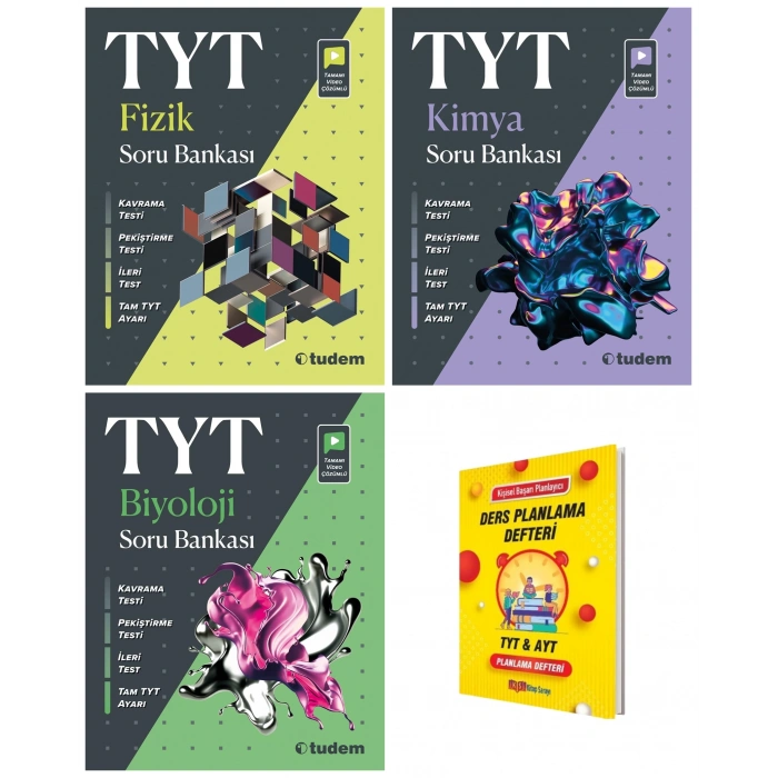 TYT Fizik Kimya ve Biyoloji 3lü Soru Bankası