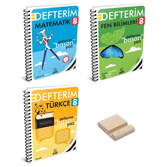 LGS 8. Sınıf Matematik Fen Bilimleri ve Türkçe Defterim 3lü Set