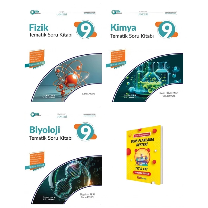9. Sınıf 2025 Fizik Kimya ve Biyoloji Tematik Soru Kitabı