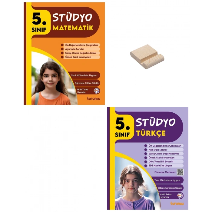 5. Sınıf 2025 Turuncu Stüdyo Matematik ve Türkçe Soru Bankası