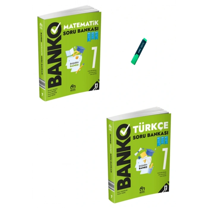 7. Sınıf Banko Serisi Matematik ve Türkçe Soru Bankası