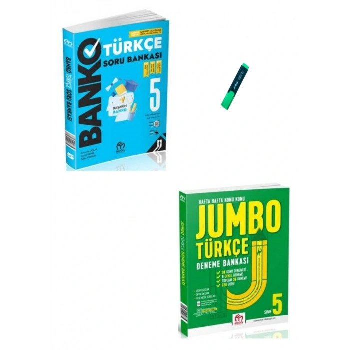 5. Sınıf Türkçe Banko Soru Bankası ve Jumbo Deneme