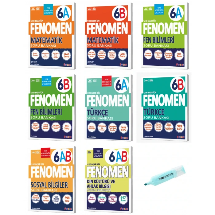 6. Sınıf Matematik Fen Bilimleri Türkçe Sosyal Ve Din Soru Bankası