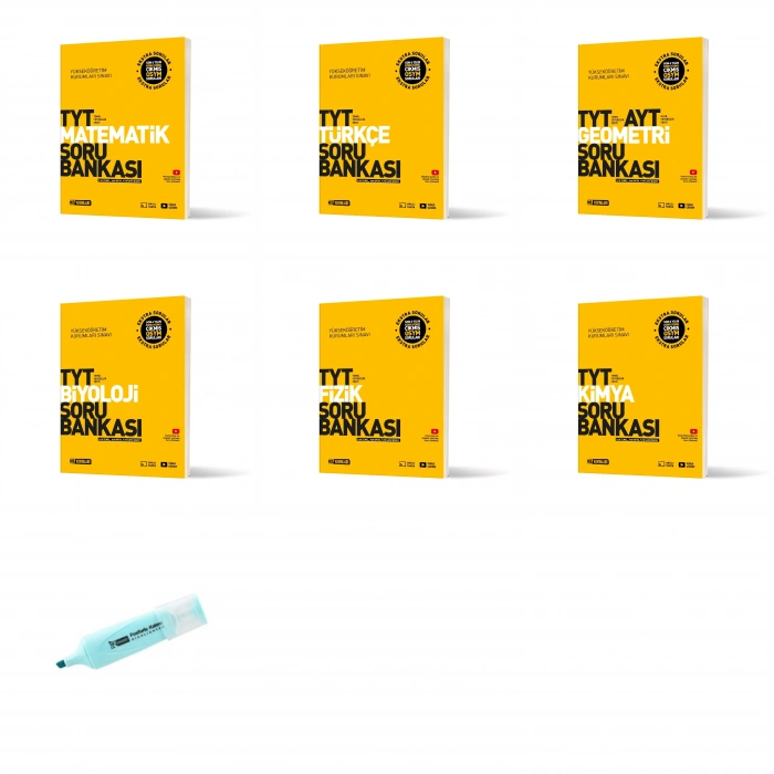 TYT Matematik Geometri Türkçe Fizik Kimya Biyoloji Soru Bankası