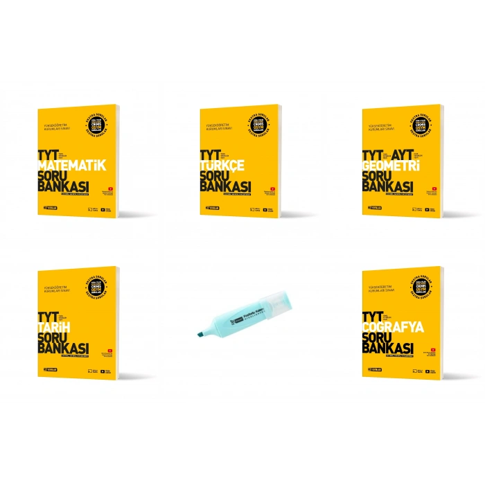 TYT Matematik Türkçe Geometri Tarih Coğrafya Soru Bankası
