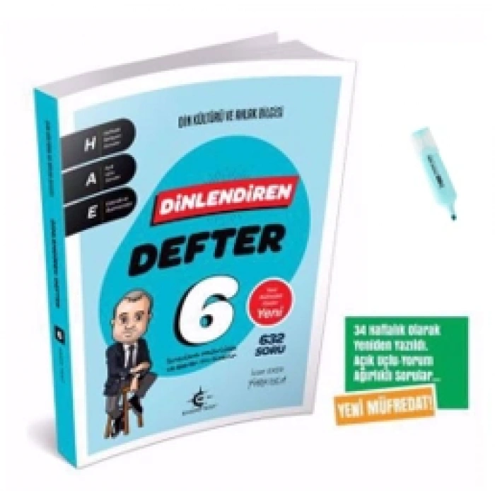 6.Sınıf Eker Test Din Kültürü Ve Ahlak Bilgisi Dinlendiren Defter