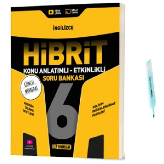 6.Sınıf HİBRİT İngilizce Konu Anlatımlı Etkinlikli Soru Bankası (Yeni Müfredat)