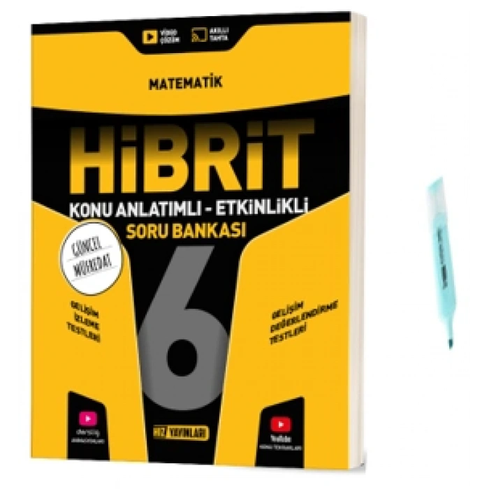 6.Sınıf HİBRİT Matematik Konu Anlatımlı Etkinlikli SB (Yeni Müfredat)