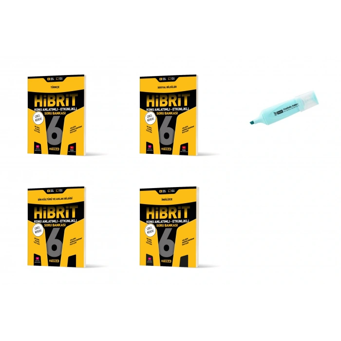 6.Sınıf HİBRİT Türkçe Sosyal Din İngilizce Konu Anlatımlı Etkinlikli SB (Yeni Müfredat)