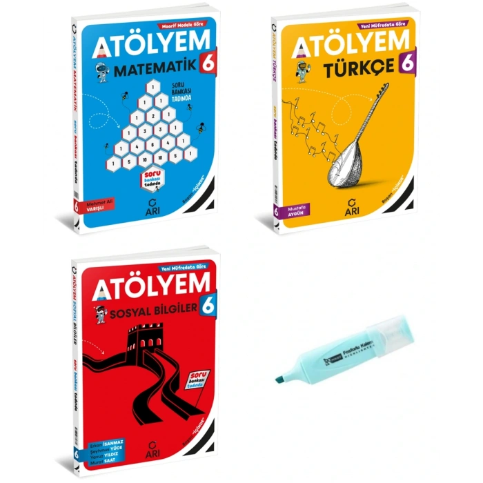 6.Sınıf Matematik Türkçe Ve Sosyal Bilgiler Atölyem Soru Bankası