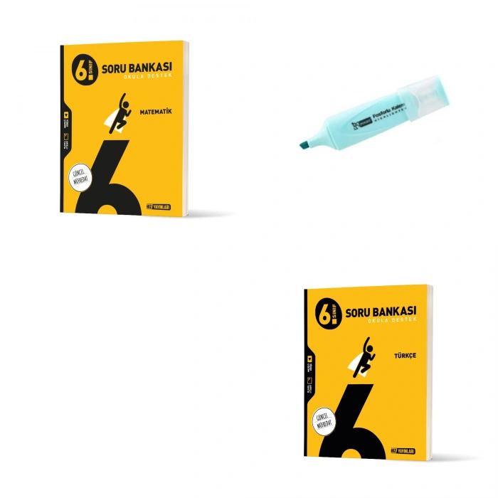 6.Sınıf Matematik Ve Türkçe Soru Bankası (Yeni Müfredat)