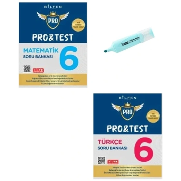 6.Sınıf ProTest Matematik Ve Türkçe Soru Bankası Yeni Müfredat