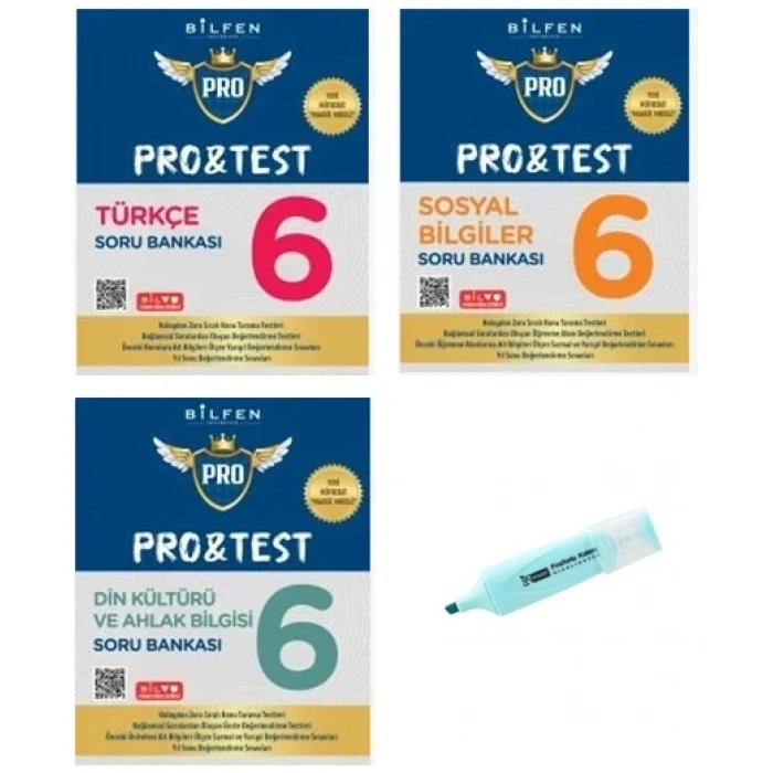 6.Sınıf ProTest Türkçe Sosyal Din Kültürü Soru Bankası Yeni Müfredat