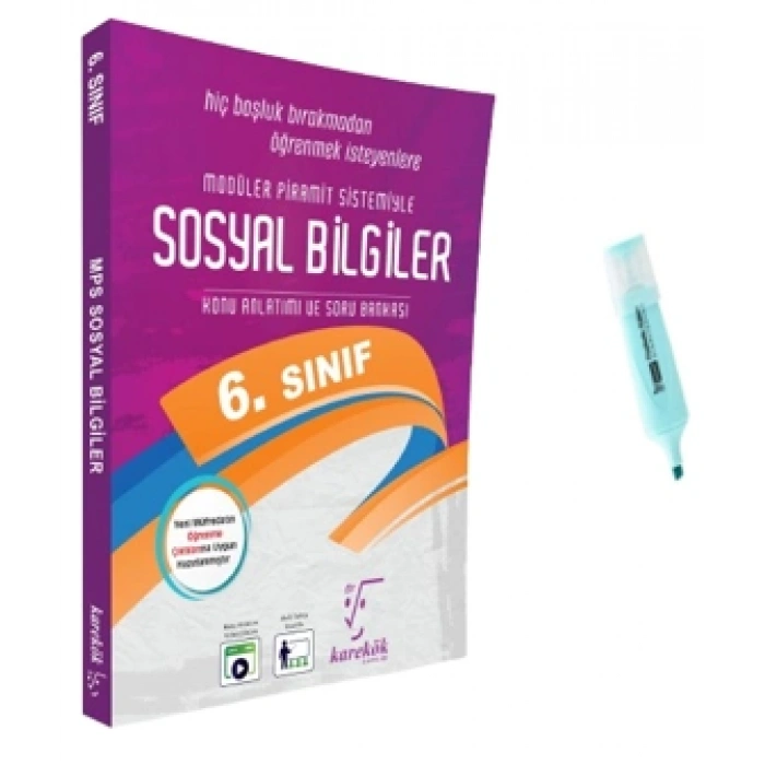 6.Sınıf Sosyal Bilgiler MPS Konu Anlatımlı Soru Bankası (Yeni Müfredat)