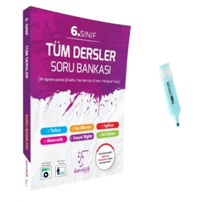 6.Sınıf Tüm Dersler Soru Bankası (Yeni Müfredat)