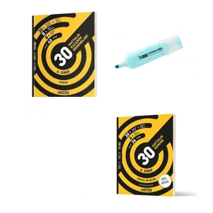 6.Sınıf Türkçe Ve Sosyal Bilgiler 30 Haftalık Deneme (Yeni Müfredat)