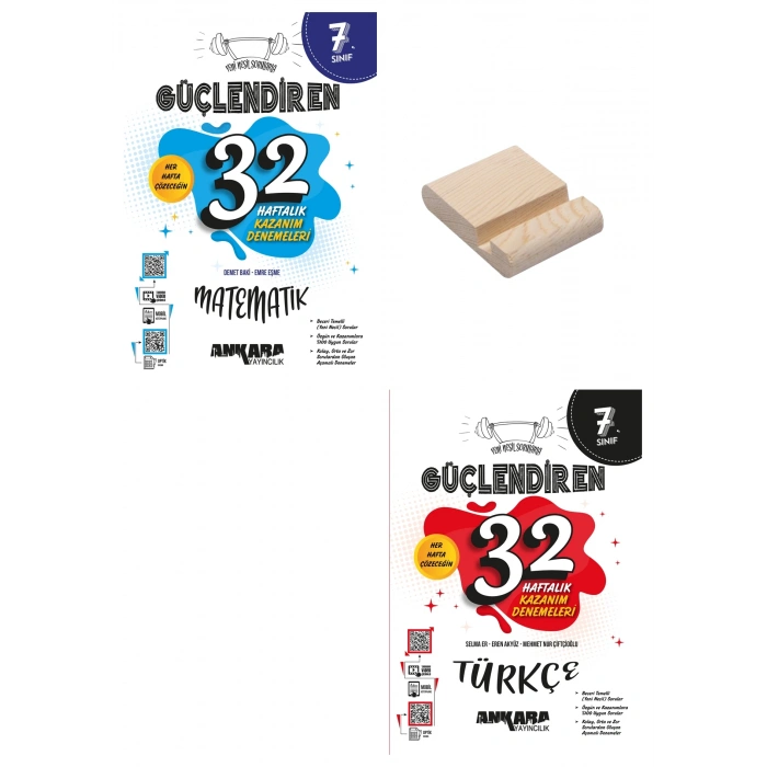 7. Sınıf 32 Haftalık Matematik ve Türkçe Kazanım Denemeleri
