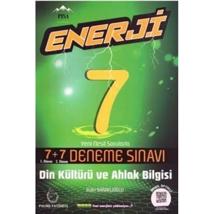 7. Sınıf Enerji Din Kültürü ve Ahlak Bilgisi 7+7 Deneme Sınavı