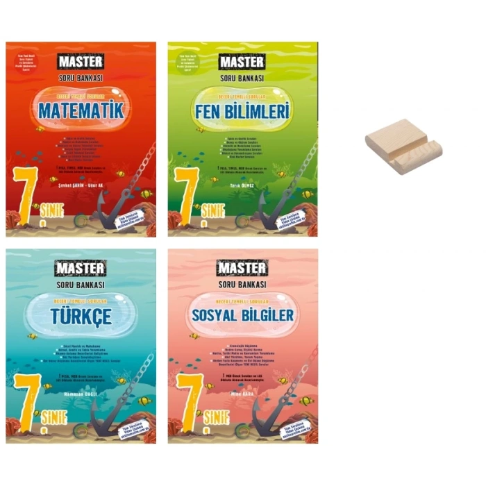 7. Sınıf Master Matematik Fen Türkçe ve Sosyal Bilgiler Soru Bankası 4lü Set