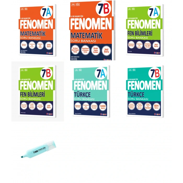7. Sınıf Matematik A-B Fen Bilimleri A-B Ve Türkçe A-B Soru Bankası