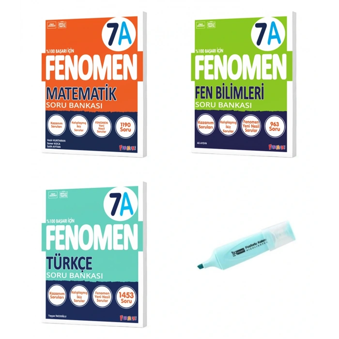 7. Sınıf Matematik Fen Bilimleri Ve Türkçe A Serisi Soru Bankası