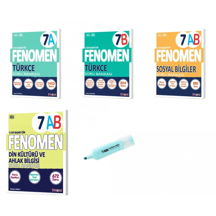 7. Sınıf Türkçe A-B Sosyal Bilimler ve Din Kültürü Soru Bankası