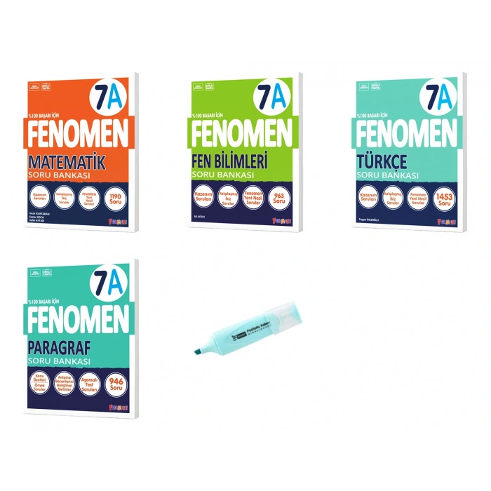 7. Sınıf Matematik Fen Türkçe Paragraf A Serisi Soru Bankası