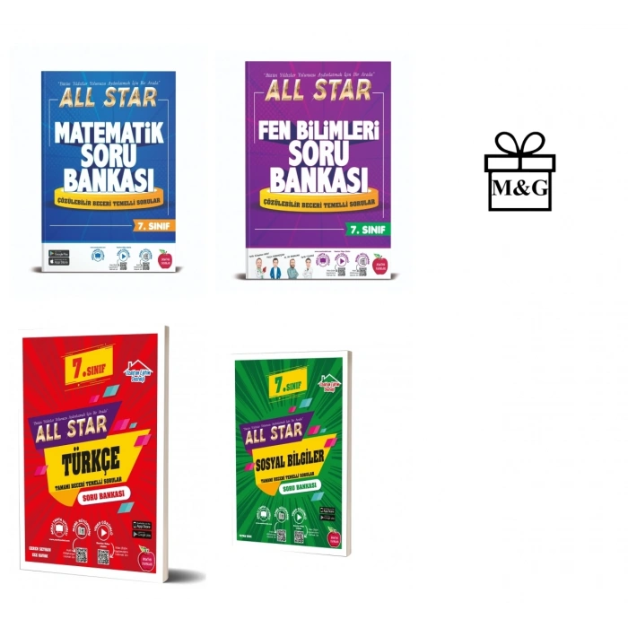 7.Sınıf All Star Matematik Fen Bilimleri Türkçe Ve Sosyal Bilgiler Soru Bankası